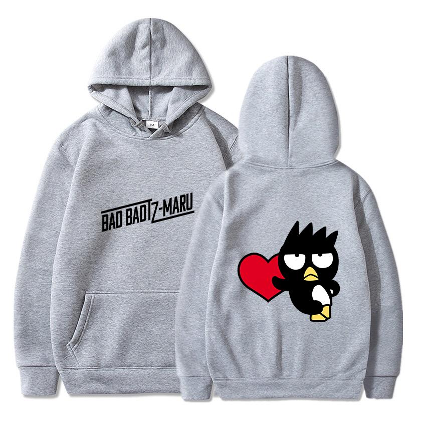 Bad Badtz Maru Hoodies Men Women Autumn Winter Hooded Pullover Sweatershirt Boys Girls Student Hip Hop Hoddie Sweatshirts