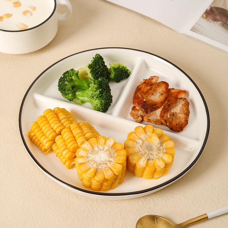 Ceramic Divided Breakfast Plate