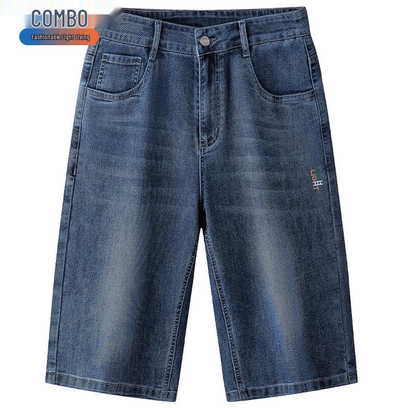 Men's Loose Straight Fit Summer Denim Shorts