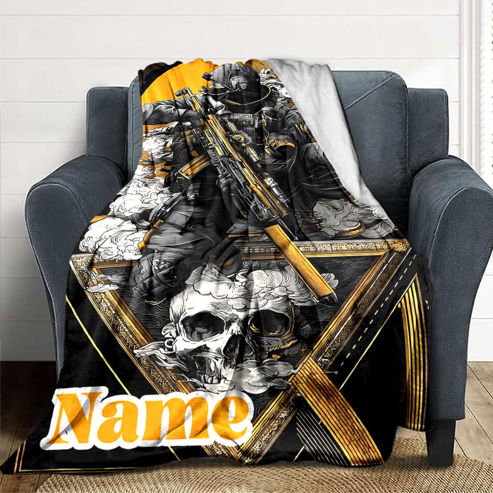 Custom Name Dreamy Friends Adventure blanket for Couch & Bed, Plush Cozy Fuzzy Blanket Super Soft & Warm Blankets for Fall and Winter. 0908125