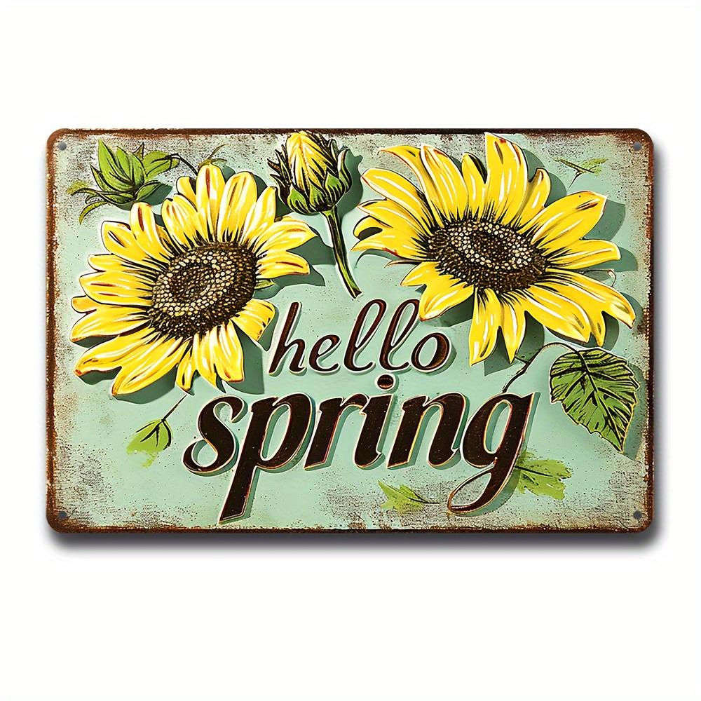 FJ Vintage Metal Tin Signs 2D Flat Printing  Posters  Room Wall Home Farmhouse Decor Room Decoration