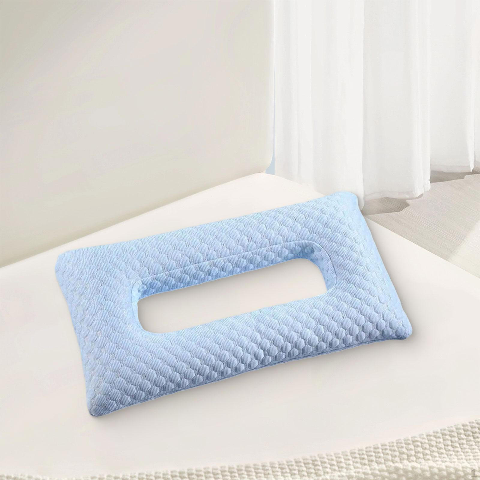 

Ear Piercing Pillow Guard Breathable Soft, Portable, , Comfortable with Hole синий