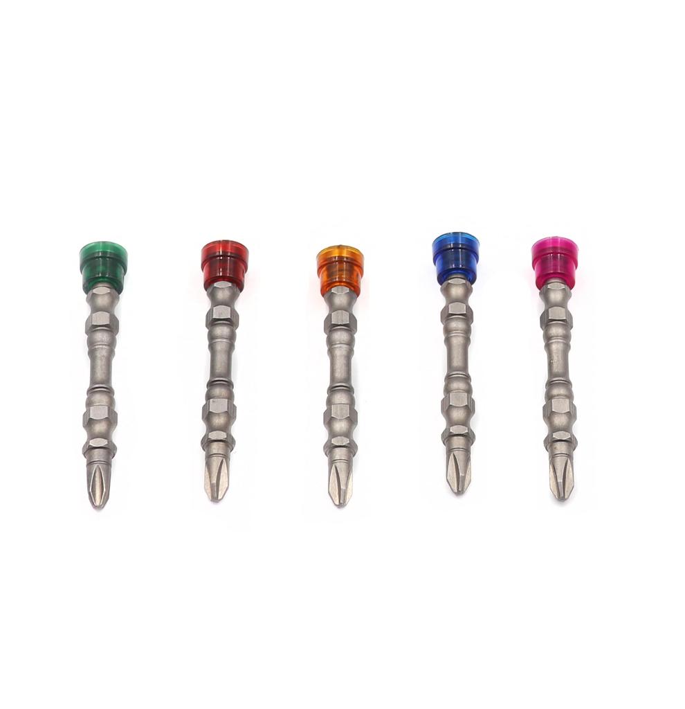 Electric Power Driver Bit Set Phillips Screwdriver Bits, Magnetic 5pcs 1/4 Inch Hex Shank PH2 Magnetic Phillips Cross Screw Bits