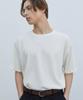 TRIP LE SENS Vintage Jacquard Texture T-Shirt_Ivory