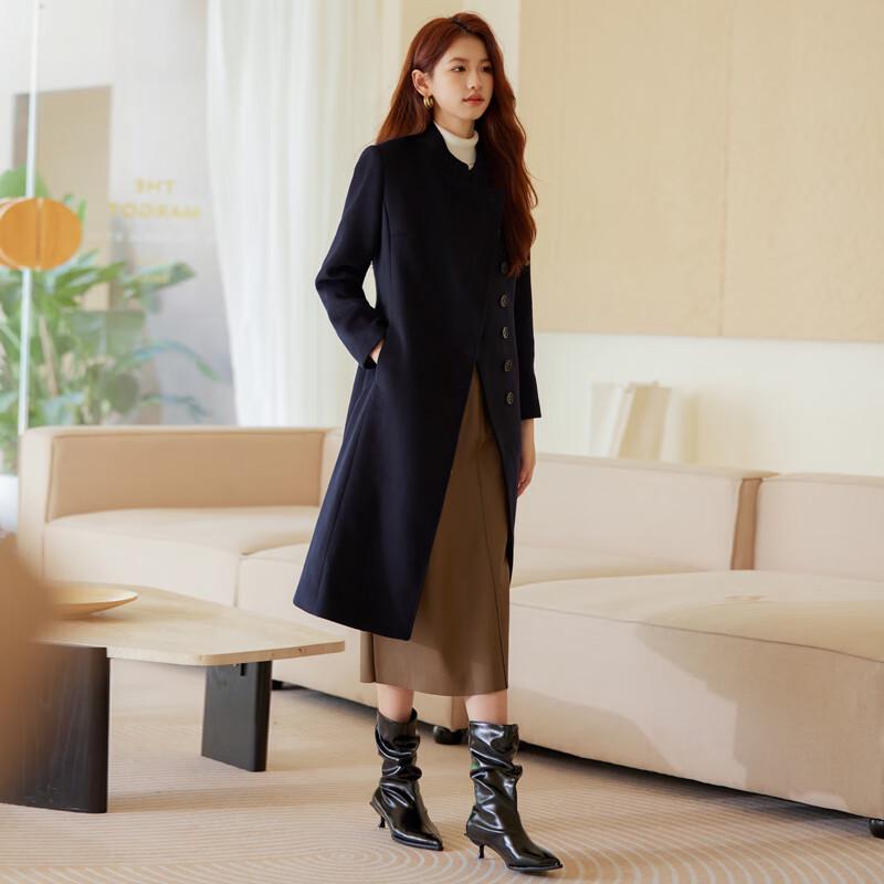 

Женское профессиональное шерстяное пальто средней длины Kasiye M