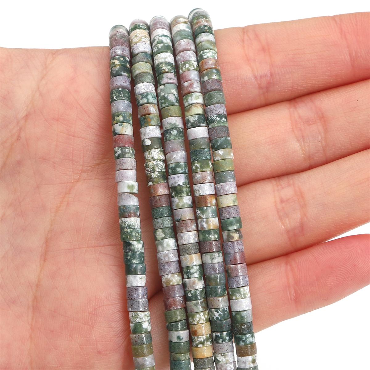 

2x4 мм бирюзовые агаты нефритовые бусины-разделители плоские круглые бусины из натурального камня аметист тигровый глаз бусины для изготовления ювелирных изделий DIY браслет ожерелье серьги Indian Agate