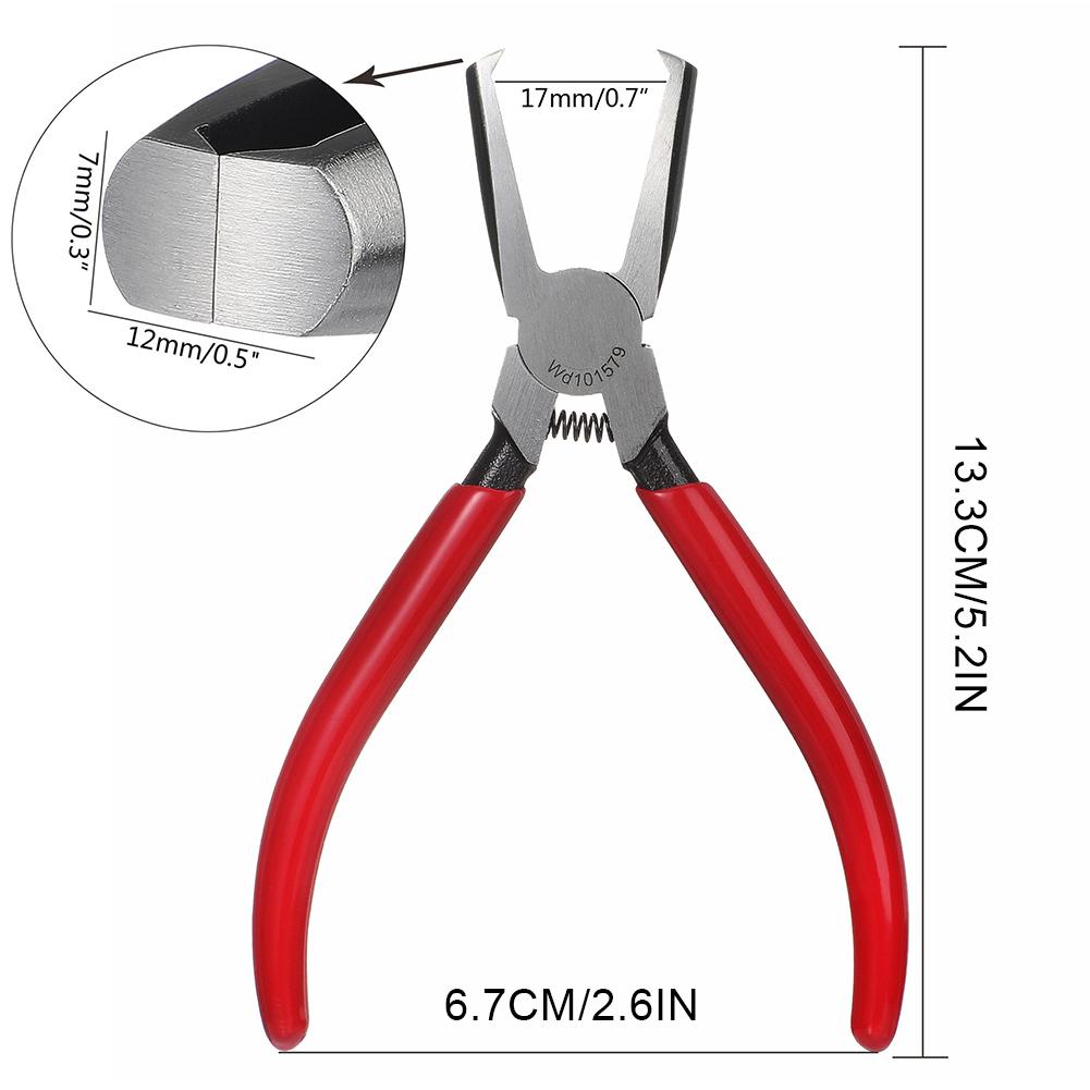 Guitar Plier Flat Head Guitar Fret Puller Tool Fret Removal Pliers Fret Wire Pliers for Acoustic Eelectric Guitar Bass