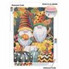 5D Diamond Painting Kit Autumn Gnome Pumpkin Pattern DIY Rhinestone Art Canvas Relaxing Craft for Wall Decor Home Living Room Gift