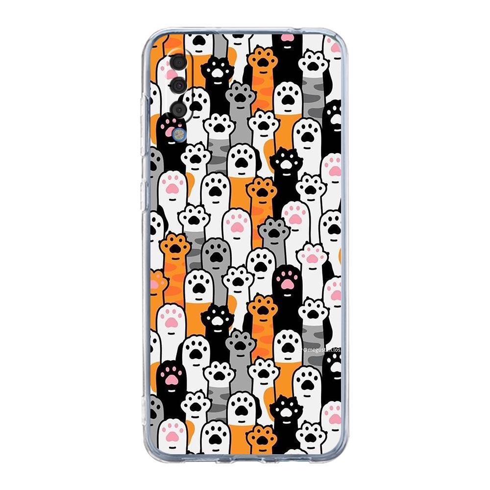 Cat-Printed Phone Case For Samsung A14 5G A12 A22 A32 A34 A42 A52 A54 A50 A70 A30 A40 A20E A10S A20S A02S A04S Silicone Cover