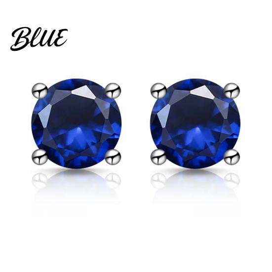 Fashion Jewelry For Women Zirconia Stud Earrings One Carat Main