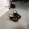 Girls' 3D Flower Snow Boots - 2025 Autumn/Winter Collection: Comfortable, Warm, and Soft Cotton Children's Shoes