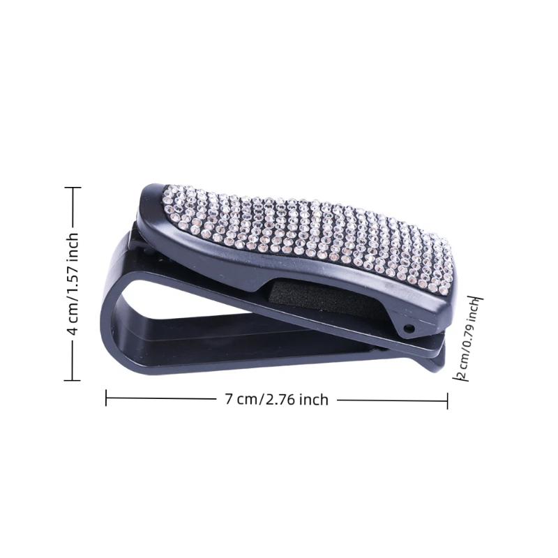 Universal Car Sunglasses Clip Sun Visor Glasses Holder Box with Card Ticket Compartment for Efficiency