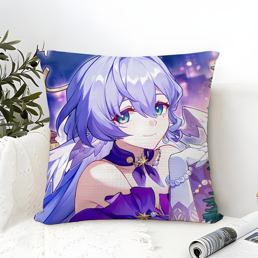 Art Game H-Honkai Star Rail 2 Pillow Case Linen Pillow Case Sofa Home Decor Cushion Cover Cushion Cove