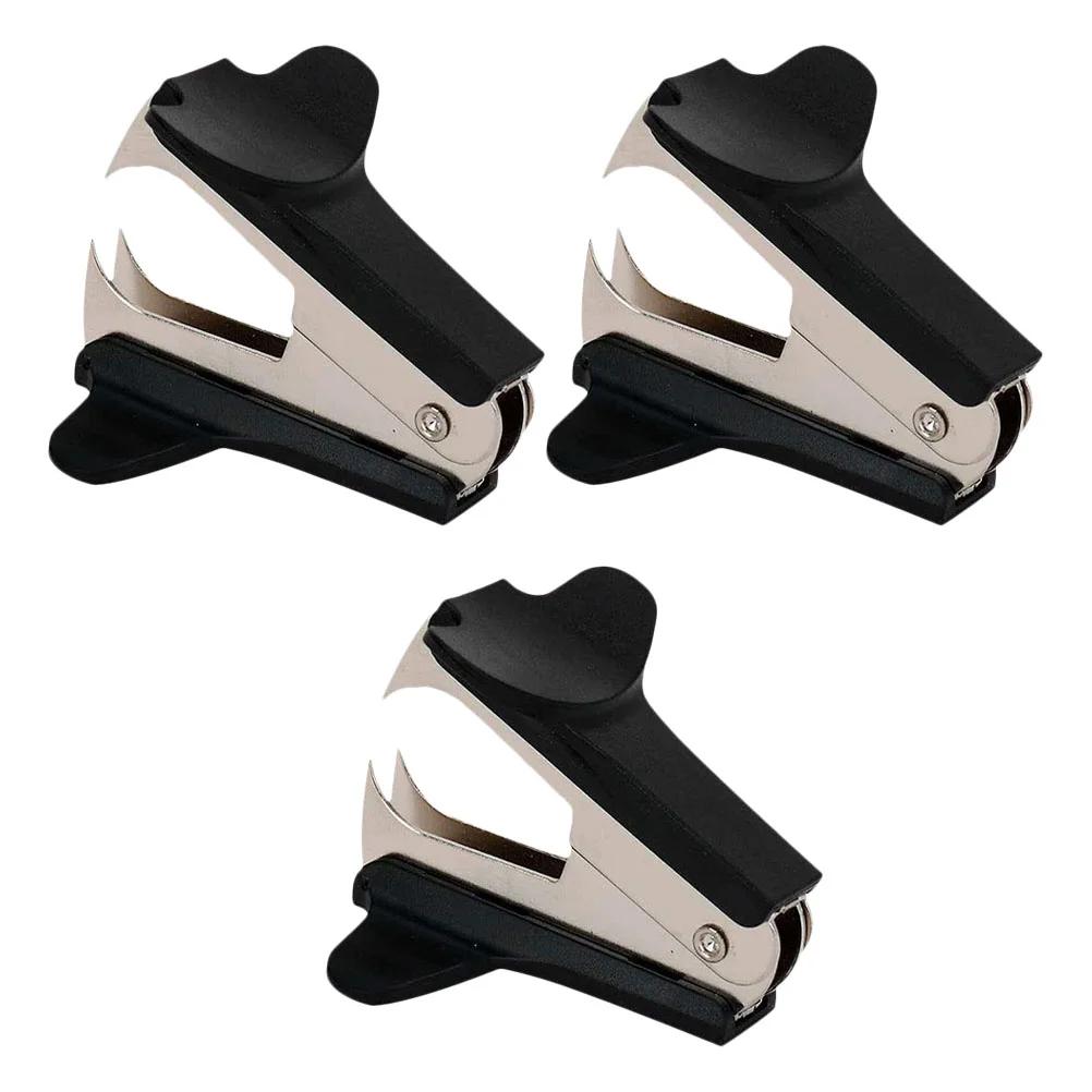 3 Pcs Staple Puller Removal Tool Heavy Duty Stapler Desktop Remover Tack Lifter Aluminum Alloy Staples Office