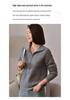 Women's Versatile Wool Half-Zip Stand Collar Sweater - Long Sleeve Knitwear for Autumn and Winter