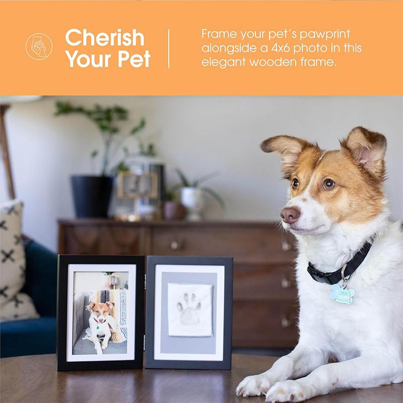 Porta-Retrato Memorial para Pets com Pegada - Presente DIY com Foto para Cães e Gatos