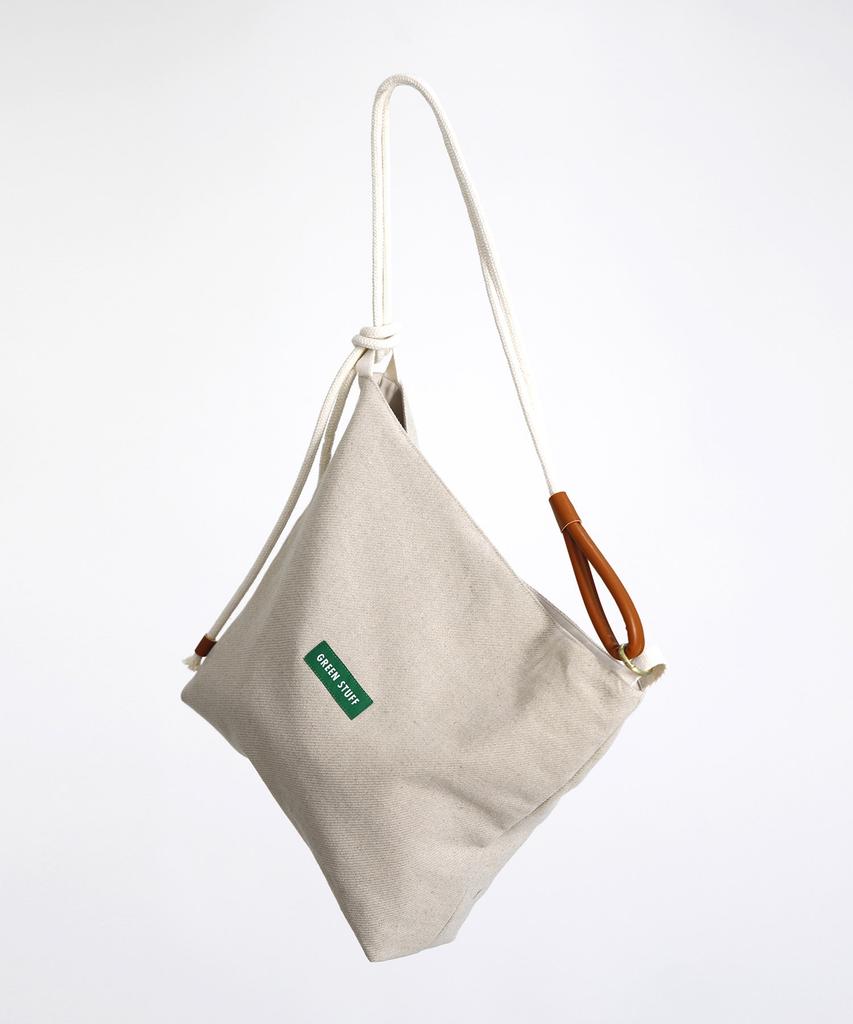 Green Stuff Loose Fit Rope Shopper Bag 57 Linen - Beige