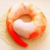 Peeled Prawns Stuffed Animals Plush Toys U Neck Pillow Shrimp Cushion Pillow