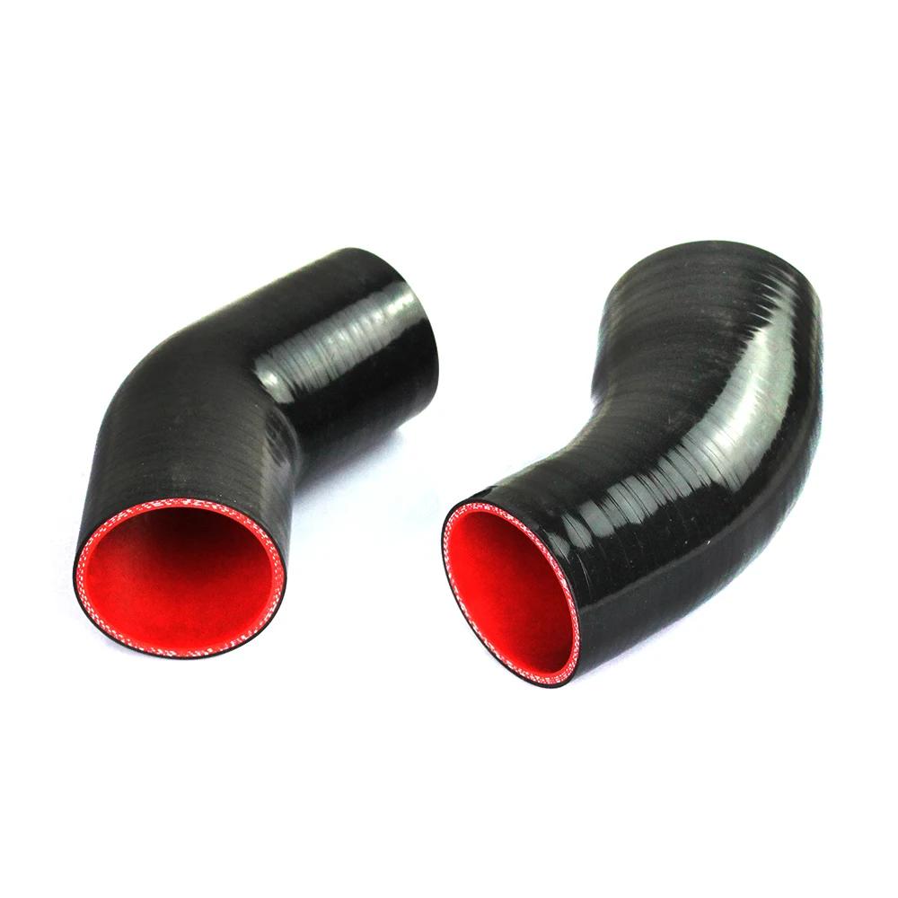 45 Degree Silicone Elbow Hose 38 45 51 57 63 70 76 83 89mm Universal for Air Intake Pipe Intercooler Rubber Joiner Bend Tube