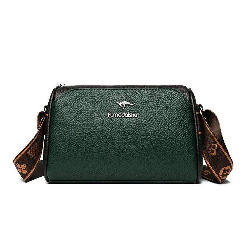 Women High Quality Soft Leather Shoulder Bags Luxury Designer Purses Crossbody Bag Ladies Vintage Messenger Commuting