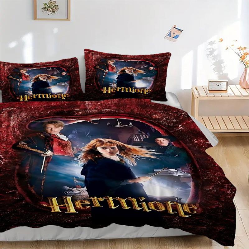 

3pcs Hogwarts, Wizarding World Bedding Set. Soft and Comfortable with No Core Included (1x Duvet Cover + 2x Pillow Covers) yy251010138 135x200cm