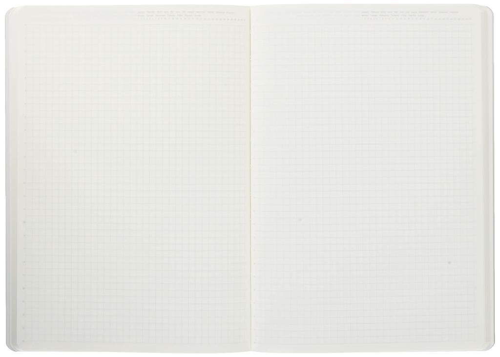 Nitoms STALOGY Notebook A5 Grid 1/2 Year Black S4108