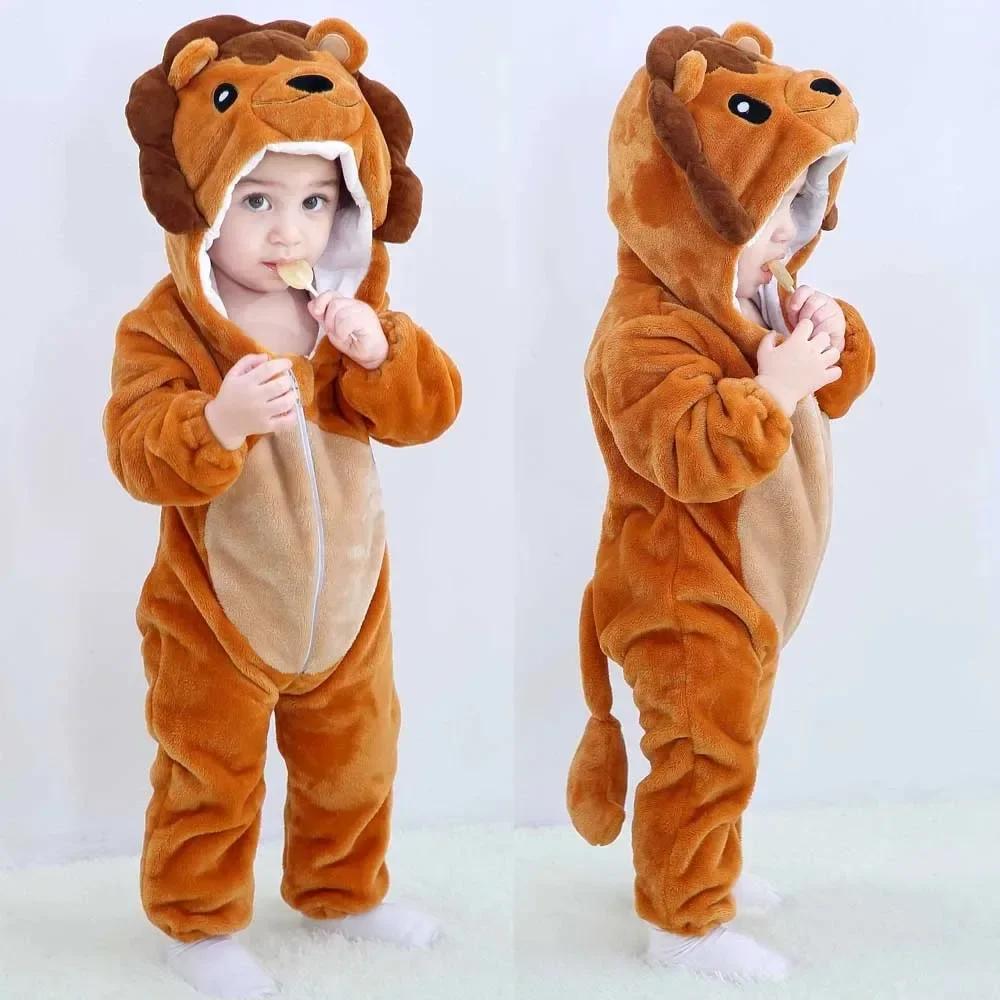 Kigurumi Cat Onesie Kids Unicorn Pajamas for Children Animal Cartoon Blanket Sleepers Baby Costume Winter Boy Girl Jumspuit