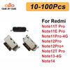 10-100 Stück Ladeanschluss Dockstecker für Redmi Note 11T 11E 11 12 12T Pro 13 14 4G 5G TYPE-C Ladeanschlussbuchse Reparatur