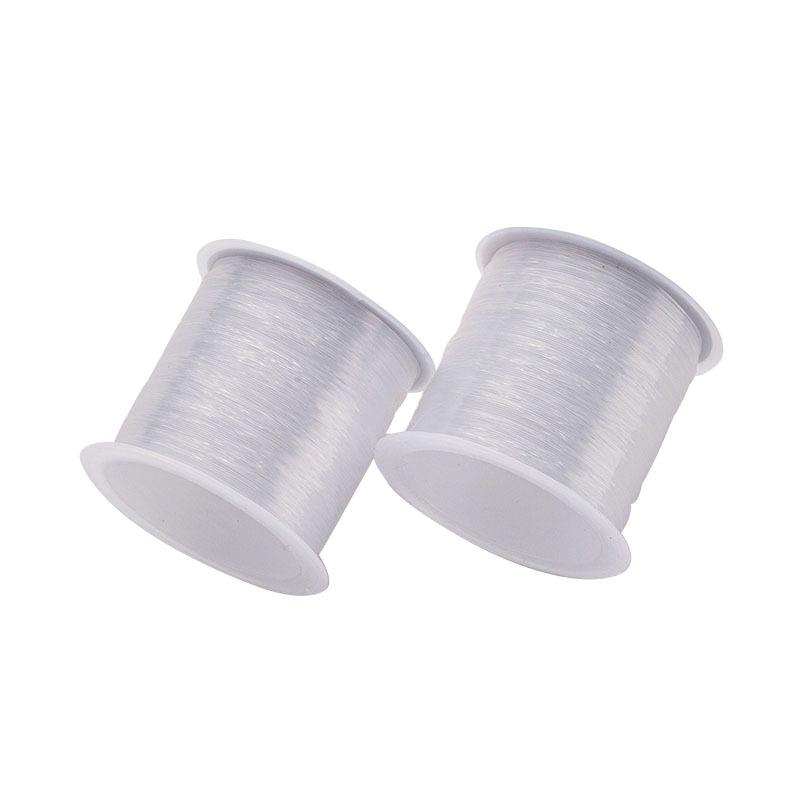 0,2-0,7 mm Nylon-Perlenschnur Langlebiger flexibler Schmuckfaden Nicht dehnbarer klarer Draht für professionelle Schmuck- und Bastelarbeiten
