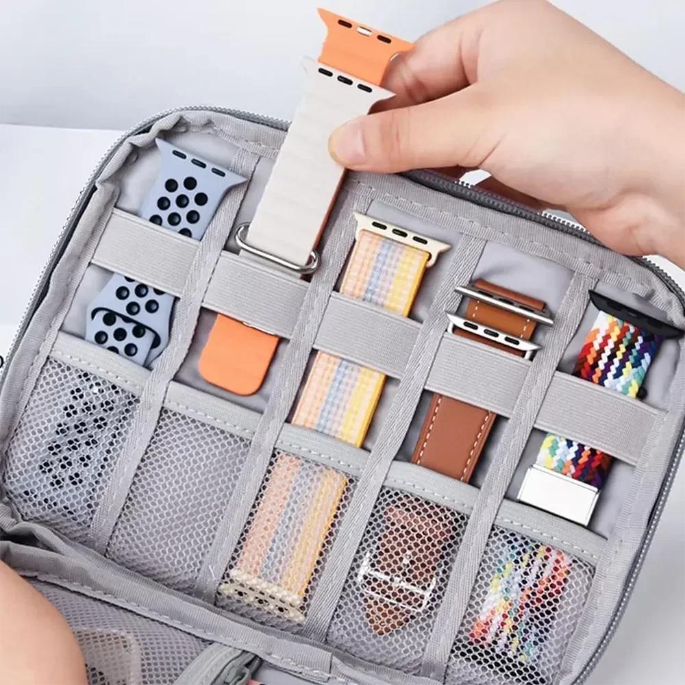 Watchband Bag for Apple Watch Strap Box Case Travel Smart Watch Wriststrap Storage Bag Box Watches Organizer Band Holder