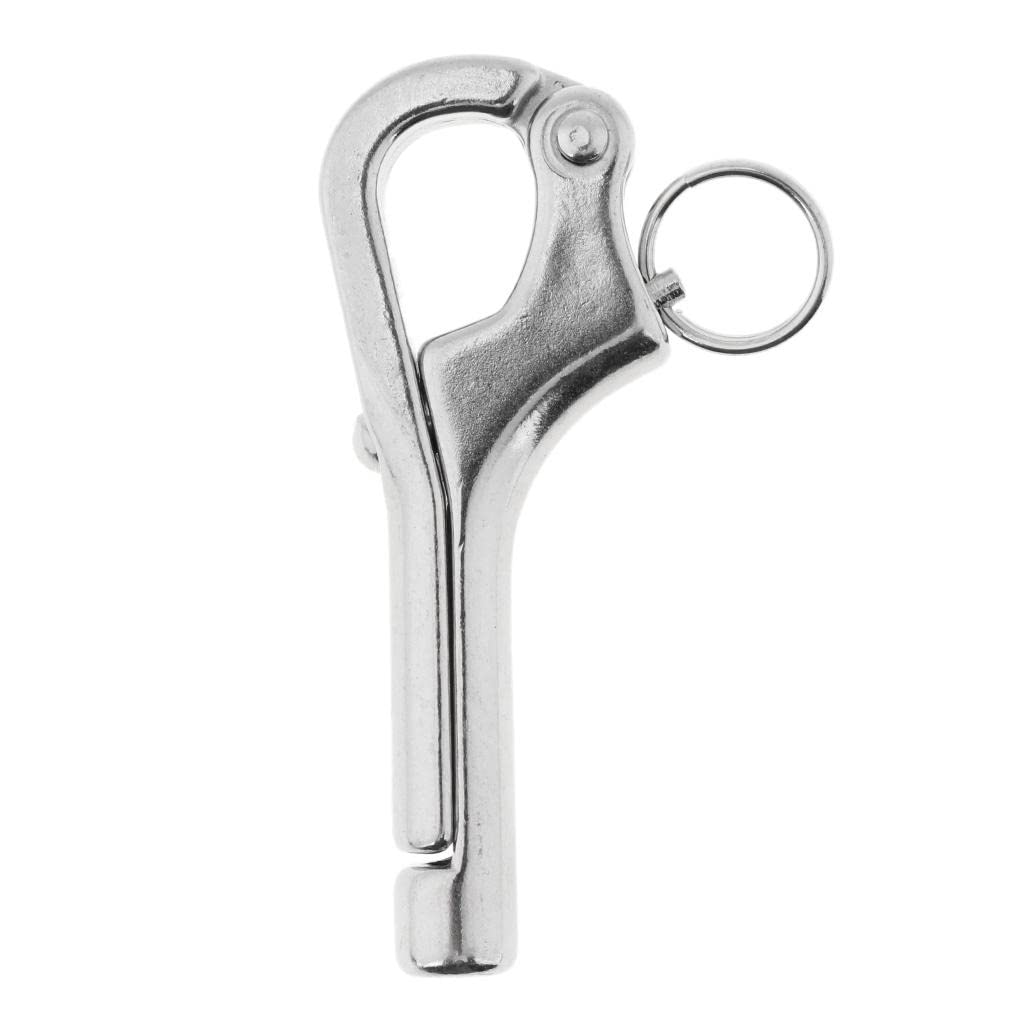 SM SunniMix Marine Stainless Steel Hook Applicable Boat Release Buckle Outdoor Boat Accessories, 76mm