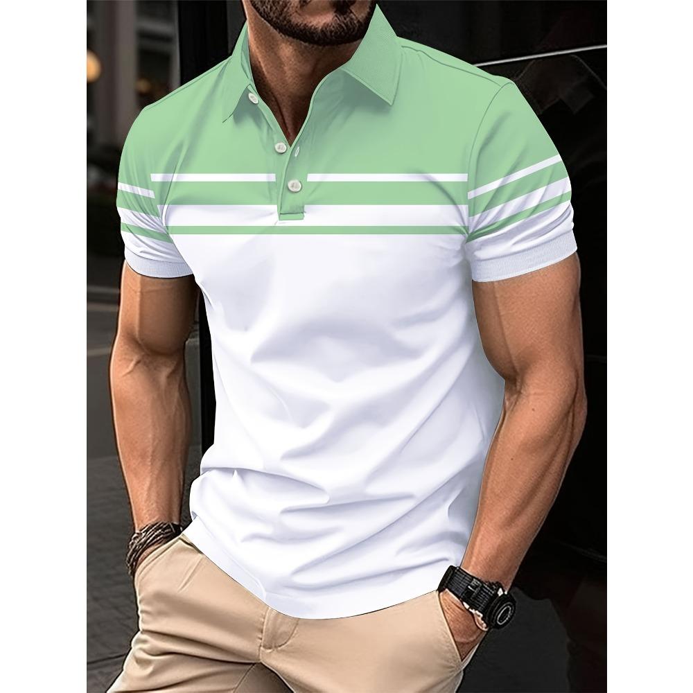 The new men's polo shirt for summer adopts 3D printing technology, which is breathable, lightweight, casual, and refreshing