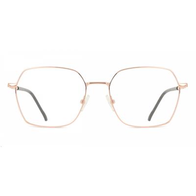 Full Rim Geometric Rose Gold Alexvaugh 913f Fashion Women Eyeglasses