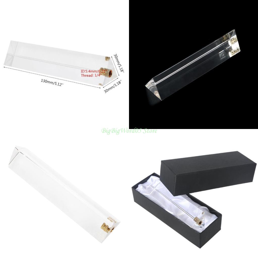 24TE Photo Photography Triangular Prism with 1/4 Inch Thread Professional Optical Glass Create Light Rainbow Effect