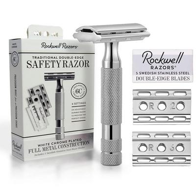 Rockwell Razors Rockwell Razors 6C бритва 6-рівнева регульована двостороння бритва безпечна бритва для гоління,