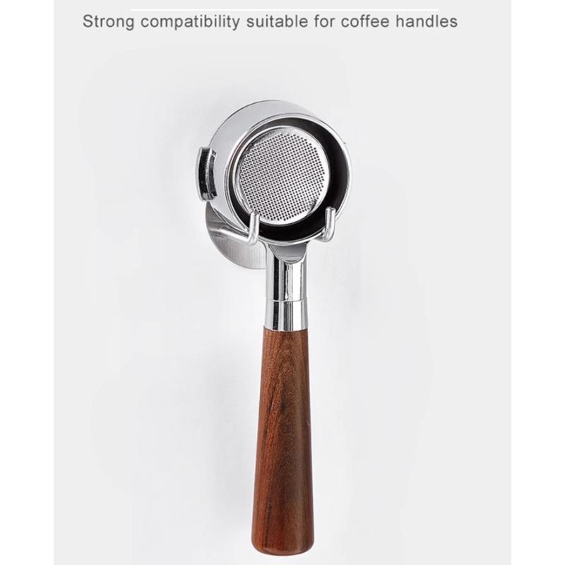 Multipurpose 304 Stainless Steel Coffee Handle Rack Practical Barista Tool Storage Shelf Coffee Machine Accessories