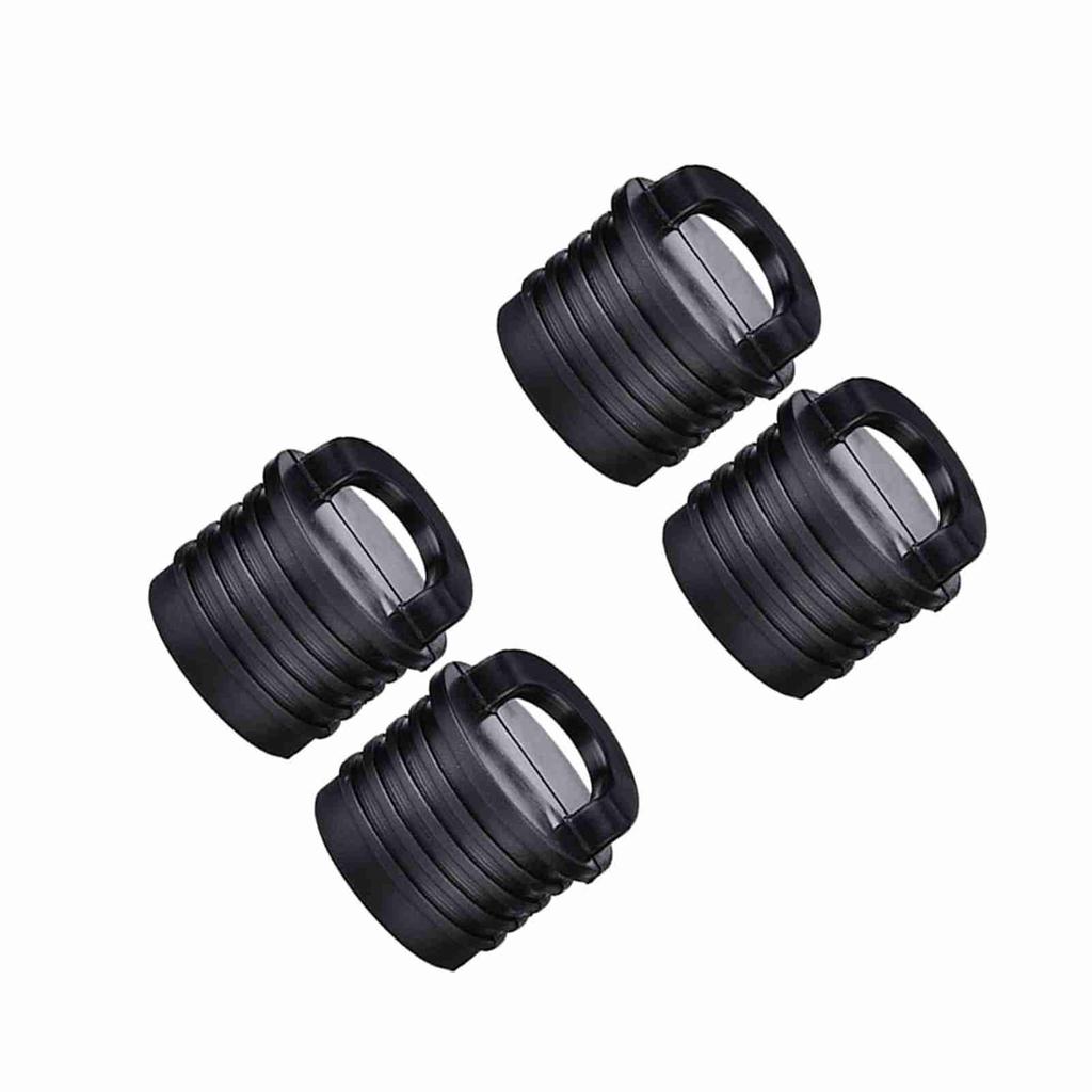 4 Pcs Boat Canoe Kayak Boat Scupper Stopper Bungs Drain Holes Plugs Accessories Black