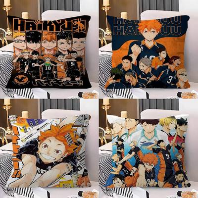 Haikyuu Japan Anime Pillowcase Toon Gift Cushion Cover Bedroom Home Sofa Chair Seat Decor Pillow Case