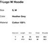 ThIs Is Never ThaT T Logo W Hoodie heaTher Grey