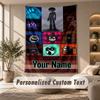 Doors Tapestry, Personalized Custom Text, Wall Hanging Tapestry For Living Room Home Wall Decor