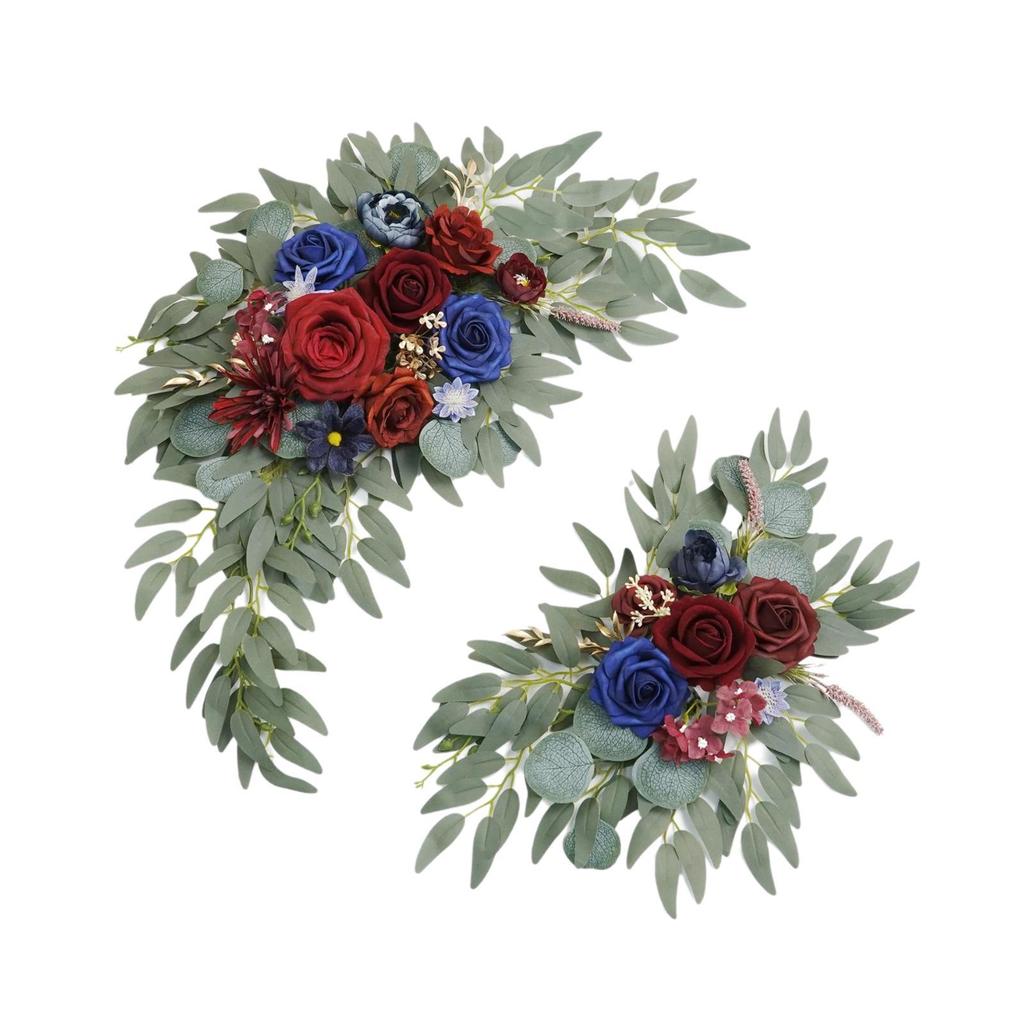 Artificial Flower Swag Set Wedding Decor Handcraft Hanger Wreath Wedding