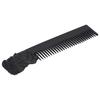 Zinc Alloy Oil Hair Comb Portable Three Dimensional Engraving Vintage Beard Comb for Hair Salon Home Black