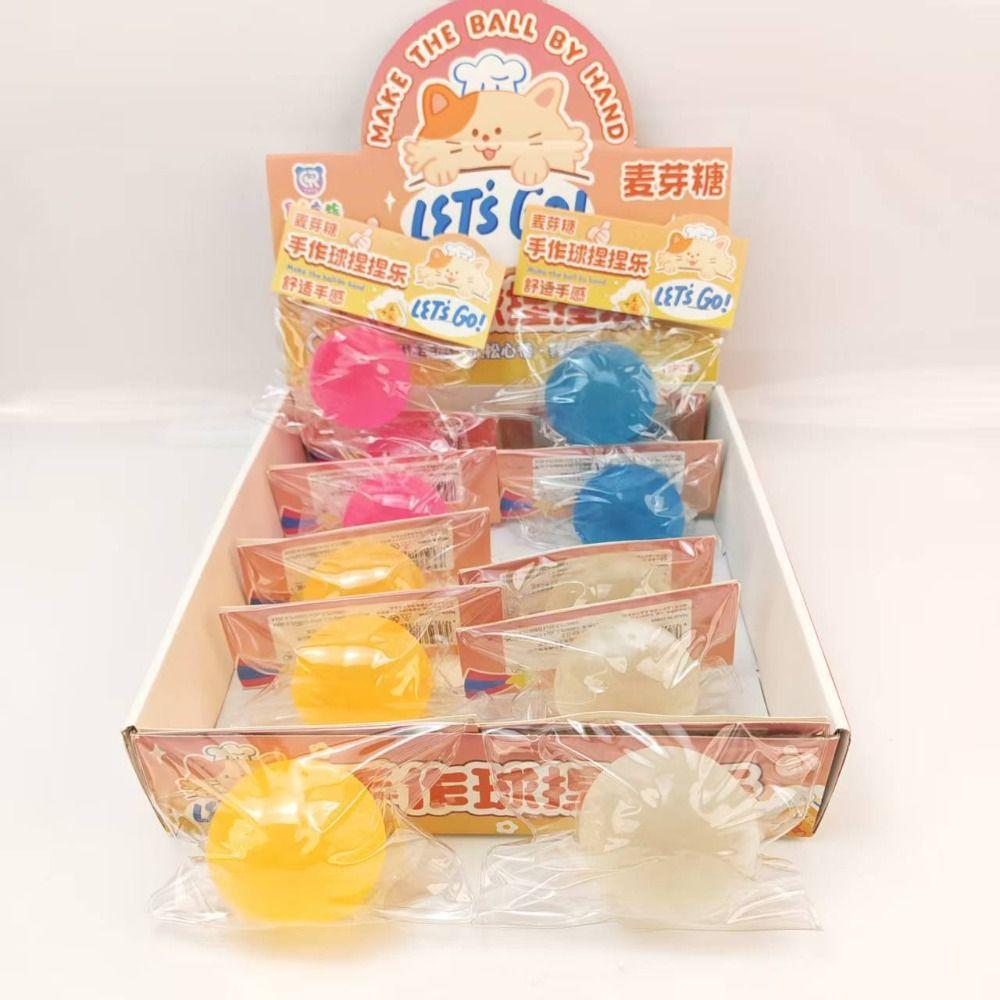 Glow in The Dark Luminous Squishy Balls Hand Relax Squishy Toy Maltose Squeeze Balls Kids Adults