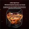 8L Visual Window Air Fryer Touch Screen Smart Fryer Large Capacity Family Size Energy Efficient Kitchen Appliance