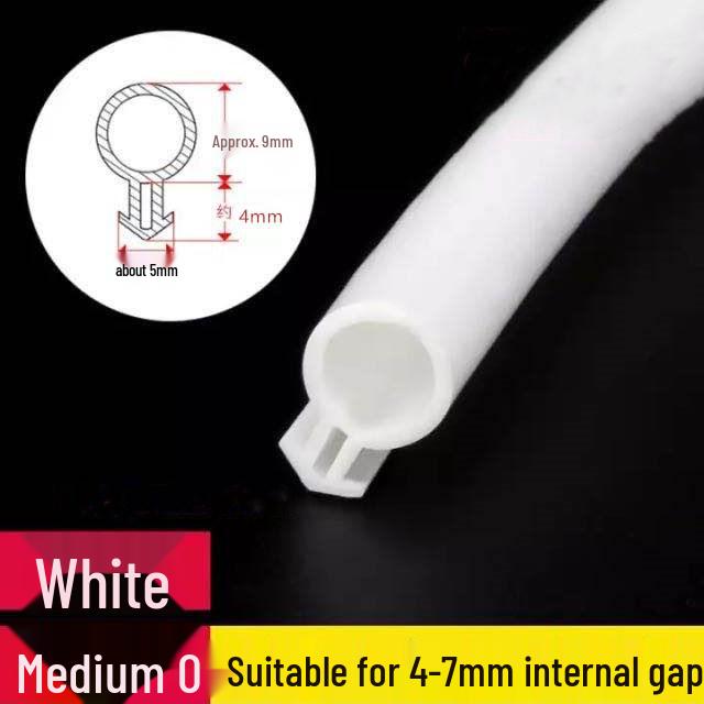 Těsnící lišta na okno a dveřní rám z UPVC: Silikonová guma ve tvaru O, zvukotěsná, pro vnitřní/venkovní použití