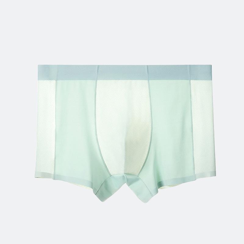 Men's Ultra-Thin Cool Ice Silk Breathable Seamless Boxer Briefs - 120 Pack
