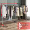 Thickened Steel Pipe Clothes Rack: Reinforced Floor-Standing Rack for Bedroom and Balcony