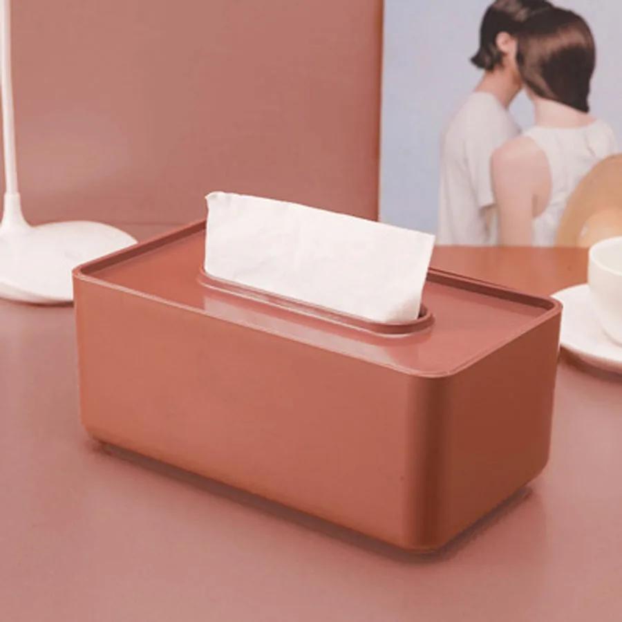 Multi-color Tissue Box Living Room Desktop Storage Ornaments Simple Napkin Box Desktop Tissue Storage Box Home Decorative