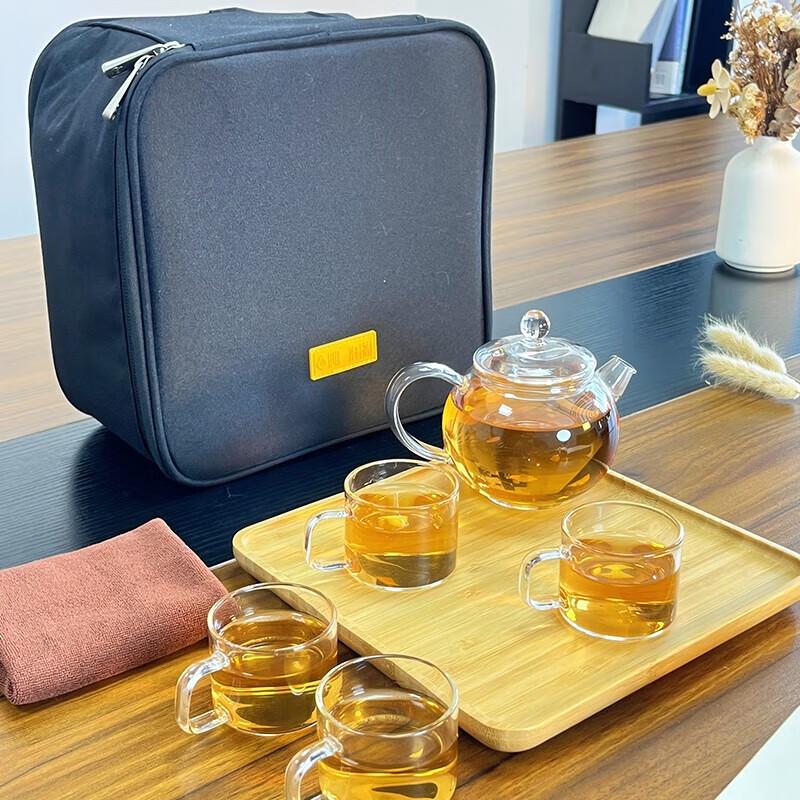 Xiangban Portable Glass Travel Tea Set