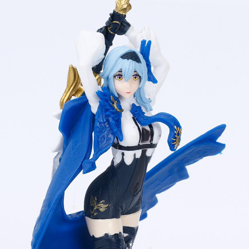 18cm Eula Figur Genshin Impact PVC Action Figur Anime Niedliches Mädchen Klee Paimon Eula Figur Hu Tao Sammlermodell Spielzeugpuppe Geschenk